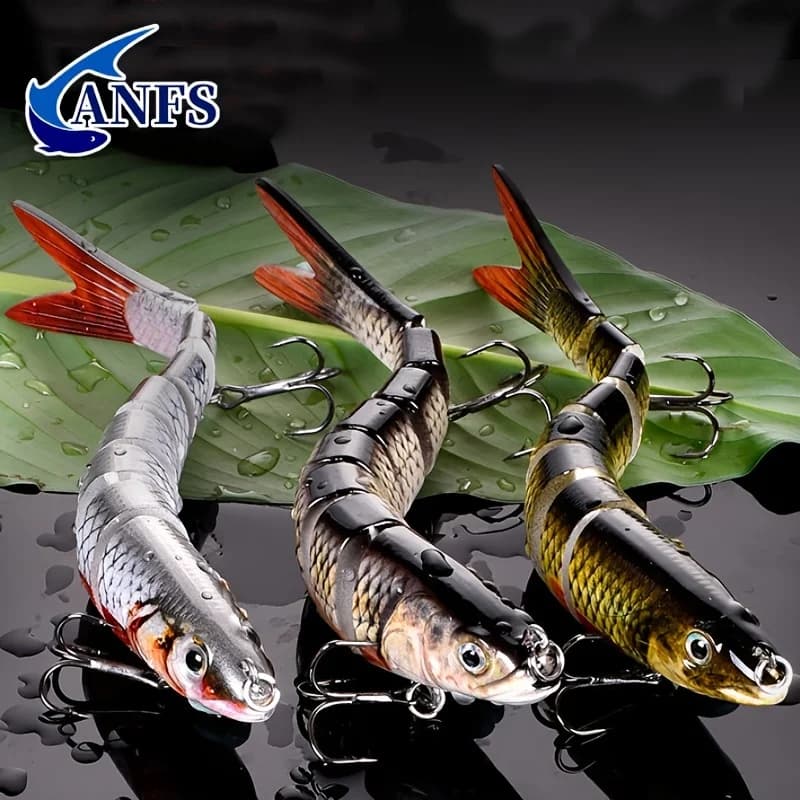Esche da pesca Multi snodabili Swimbait Crank Bait Affondamento lento Esca artificiale bionica Acqua dolce Acqua salata Trota Bass Fishing Acce