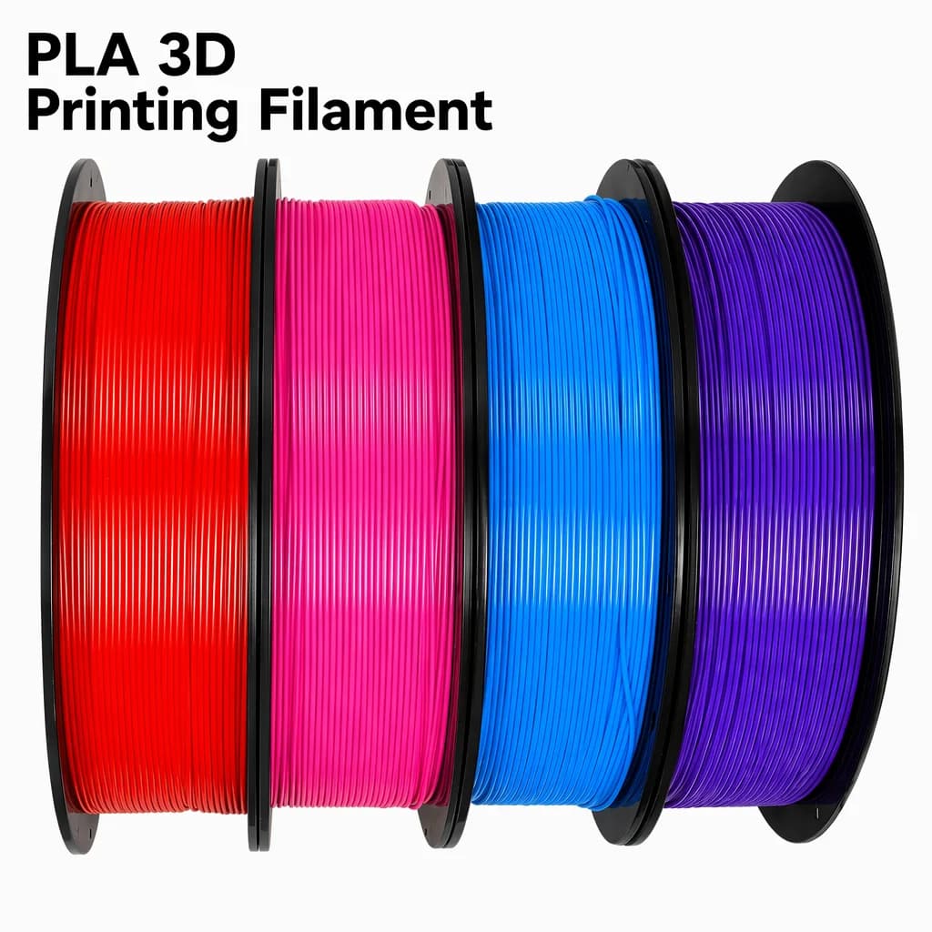 PLA 3D Printer Filament 1.75mm Bright Colors Odorless Non-Toxic No Bubbles Suitable for All FDM 3D Printers