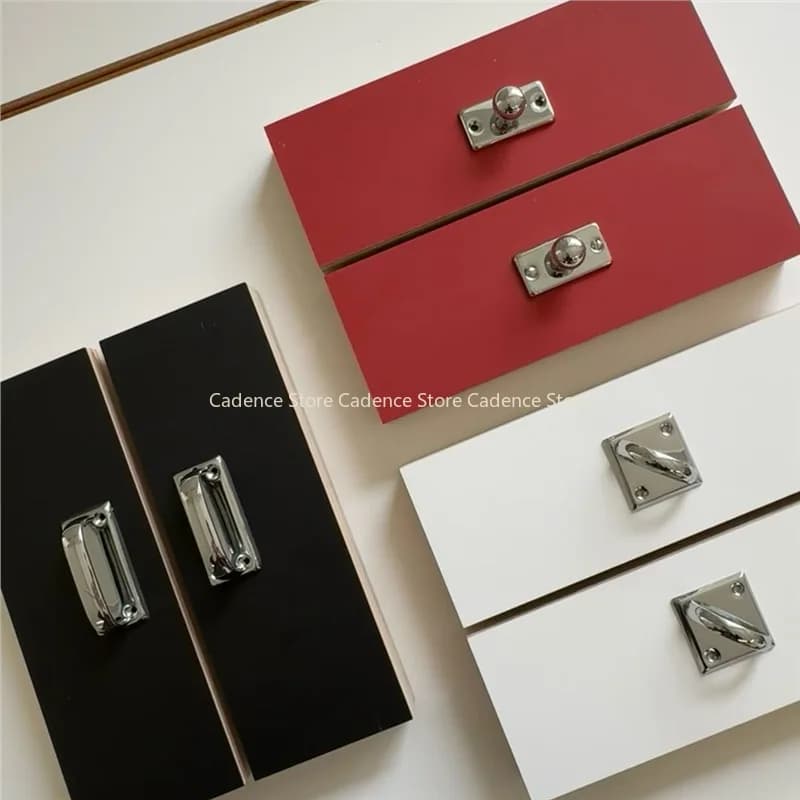 Maniglie per mobili in argento stile americano Maniglie eleganti e minimaliste per guardaroba, cassetti, scarpiera, pomello in nichel spazzolato da cucina