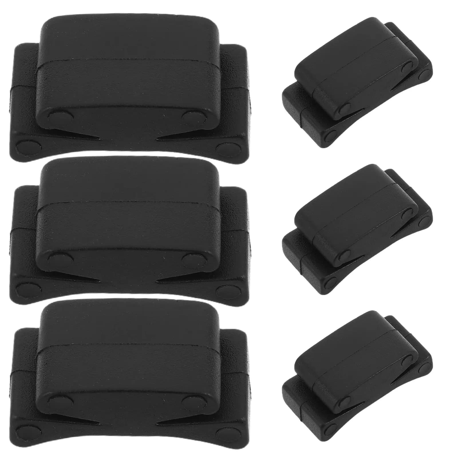6 Pezzi Portaplettro in Gomma Nera da Fissare sulla Paletta per Chitarra Acustica, Elettrica, Basso, Ukulele - Clip Organizzatore Multifunzionale per Plettri