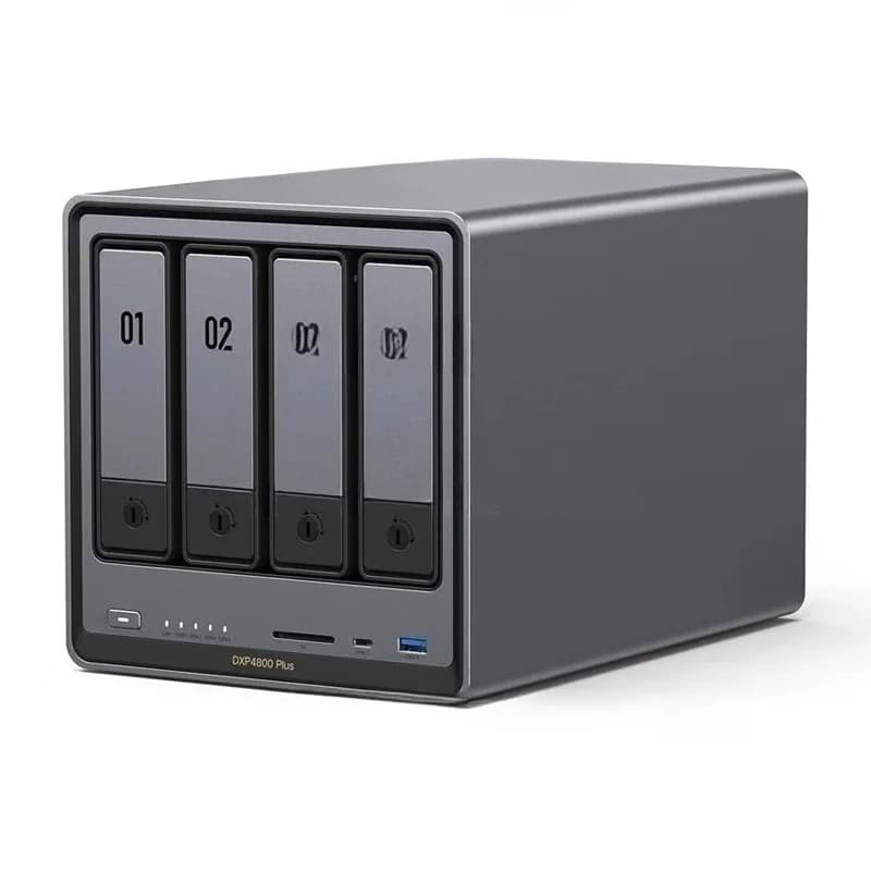 DXP4800 Plus 4 Bay Desktop NAS 5 Core CPU 4K 60Hz Network Attached Storage