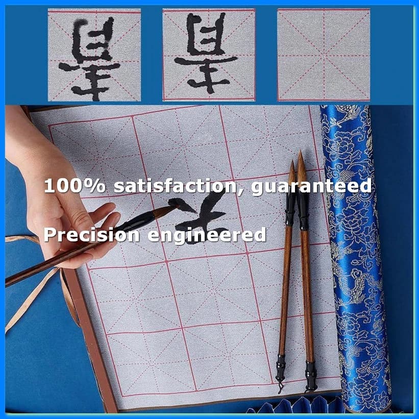 Reusable Water Writing Magic Cloth Inkless Chinese Calligraphy Set of 3 Traditional Calligraphy Writing Brush Pens Set 1-A73M