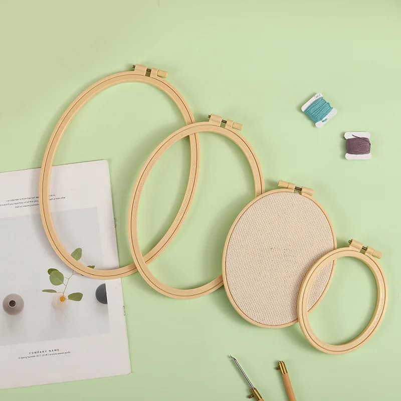 1 pz fai da te needlecraft punto croce cerchio macchina telaio in plastica anello da ricamo anello rotondo mano cucito domestico strumenti di cucito