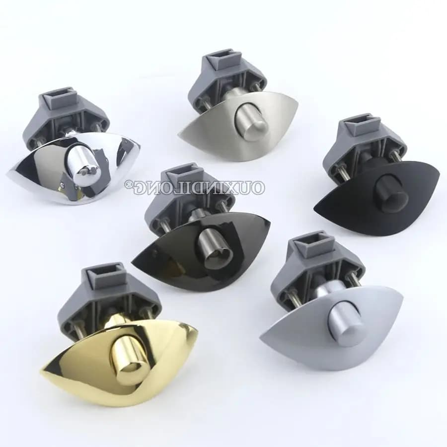 10PCS In Lega di Zinco Mezza Luna Push Lock Keyless Push Latch Guardaroba Cassetto Armadietto Serratura Mobili Alloggiamento Caravan RV Maniglia Serrature