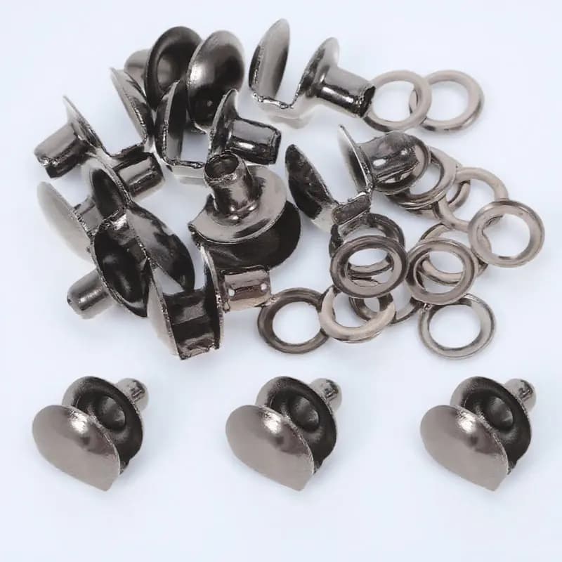 10 Pezzi Accessori Fibbie per Scarpe, Fibbie Classiche in Metallo per Riparazione Lacci di Stivali, Ganci per Lacci di Stivali per Escursionismo, Arrampicata e Sport all'Aperto