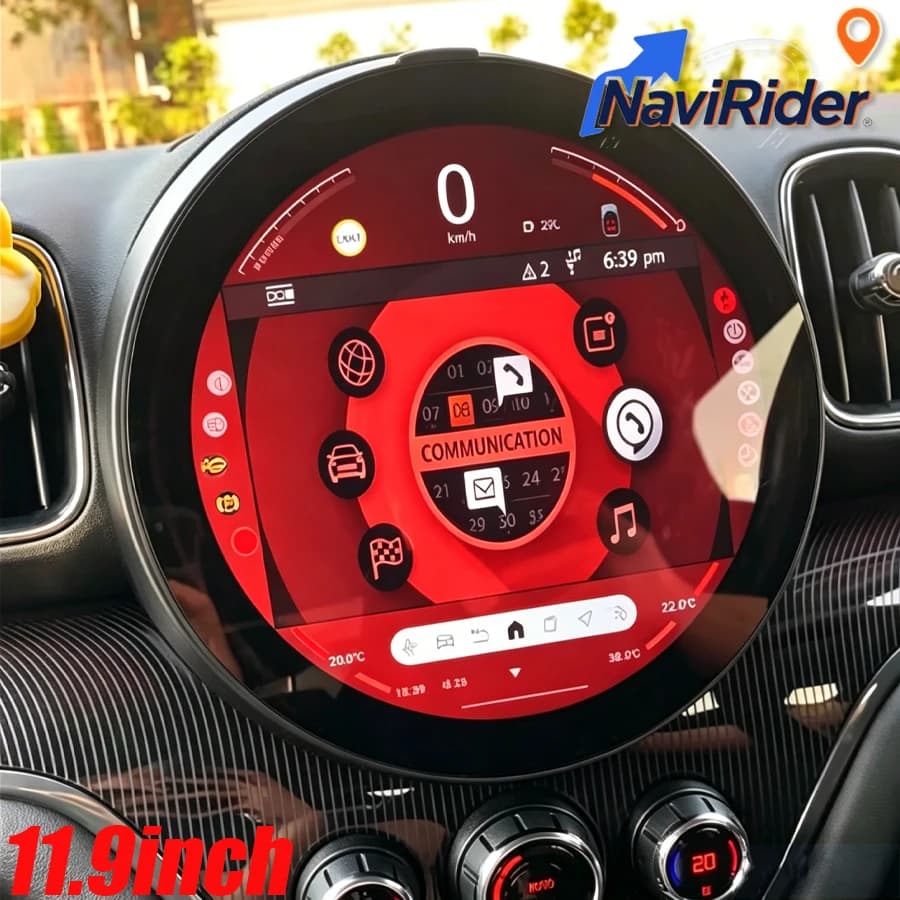 11.9" Android Car Screen For BMW Mini Cooper Countryman F60 2017-2025 Bluetooth Navigation Autoradio GPS Carplay Stereo HeadUnit
