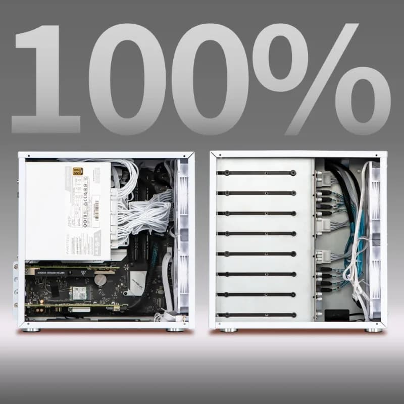 Case NAS Sagittarius a 8 Bay, 21.8L, compatto, supporta schede madri ATX/MATX e backplane PCIE