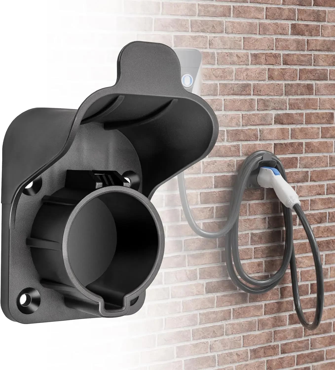 Support for Portable EV Charger, Electric Auto Hanger, Charging Cable Support for Electric Vehicles, Space Saving Wall Connector
