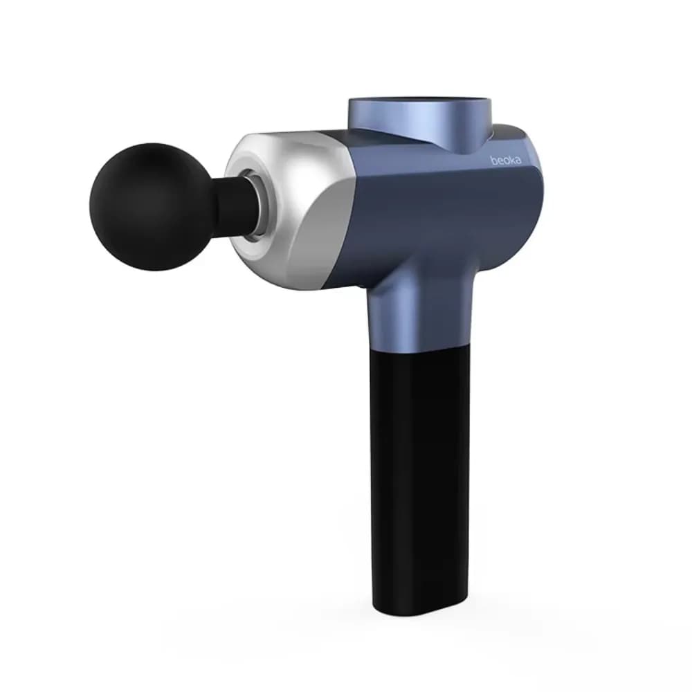 Professional Portable Deep Fabric Muscle Strip Massage Gun 4 Heads Silent Body Massage Hot and Cold Application