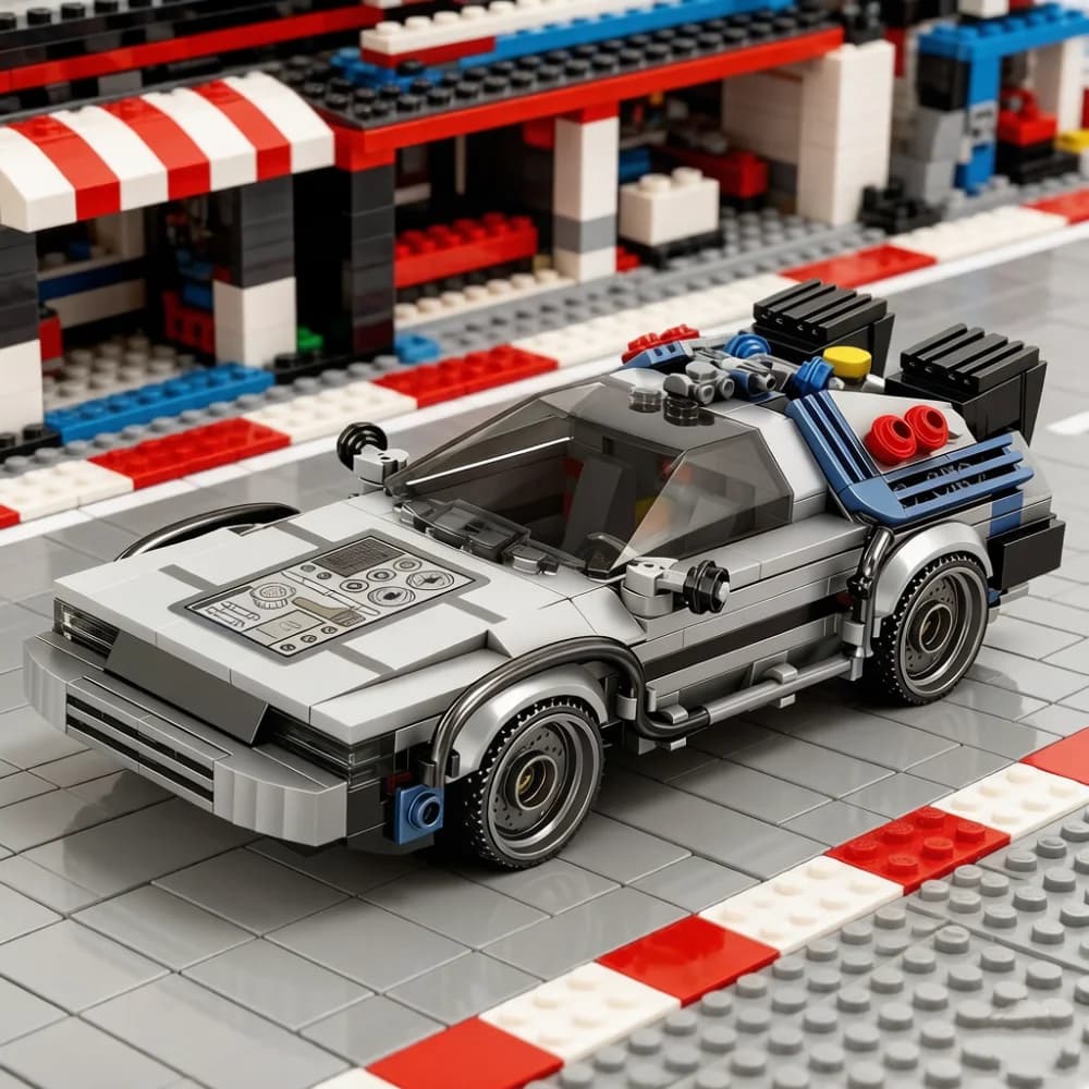 Blocchi da Costruzione Tecnici 1:24, Veicolo Futuristico Sci-Fi, Modello di Auto da Corsa Fai-da-Te, Decorazione da Scrivania, Regalo per Ragazzi, 405 Pezzi
