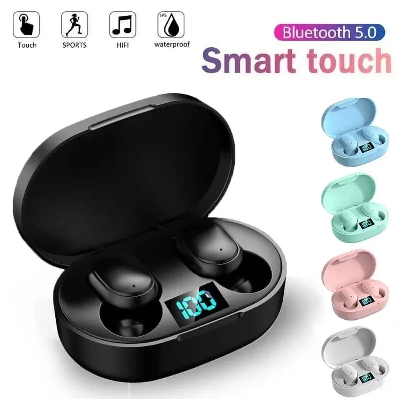 Sports Waterproof Earphone Wireless Bluetooth Headphones Noise Cancelling Headsets With Microphone LED Display For Xiaomi iPhone