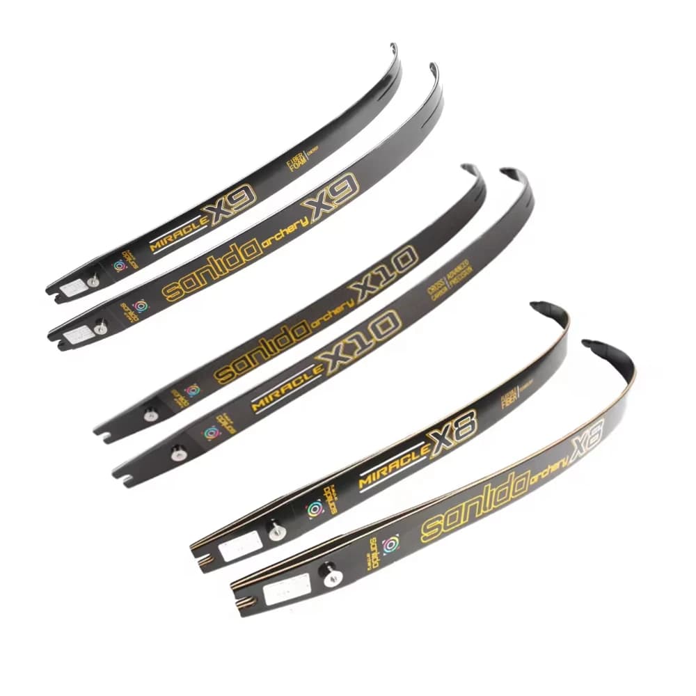 Sanlida Arco Arti Tiro con l'arco Miracle X8 X9 X10 ILF Arti 14-46 LBS 66/68/70 pollici Core Legno Arco ricurvo entry-level Tiro al bersaglio