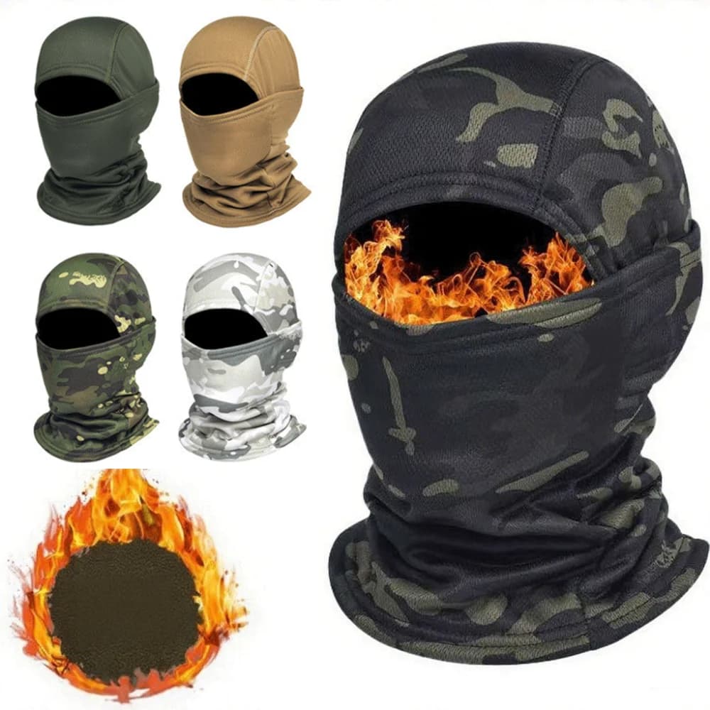 Balaclava Invernale in Pile, Maschera Termica Spessa per Sci e Ciclismo, Protezione Completa per Viso, Uomo e Donna, Fodera per Casco Antifreddo, Maschera da Moto