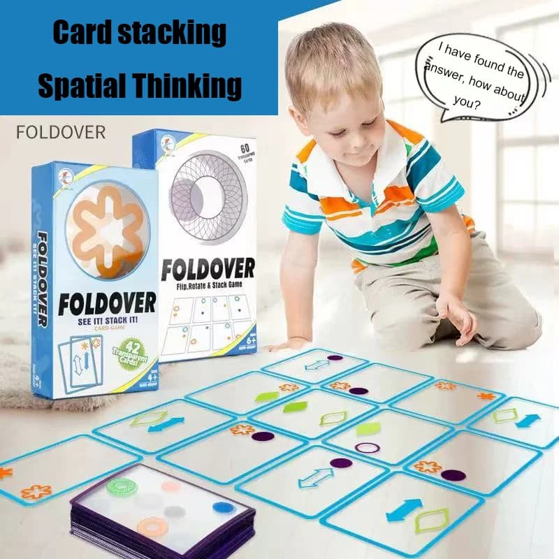 ANU gioco da tavolo spazio pensiero logico formazione interazione genitore-figlio scacchiera trasparente carta sovrapposta giocattoli per bambini