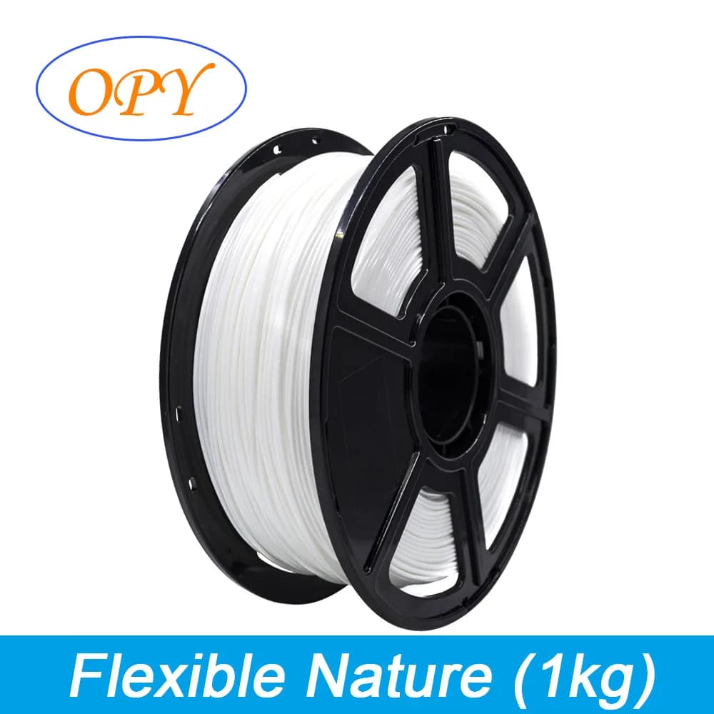 Filamento flessibile Tpu Filamento flessibile Materiale plastico 0,5Kg 1Kg 10M 100G Campione di filo bobina per maniglie 3D