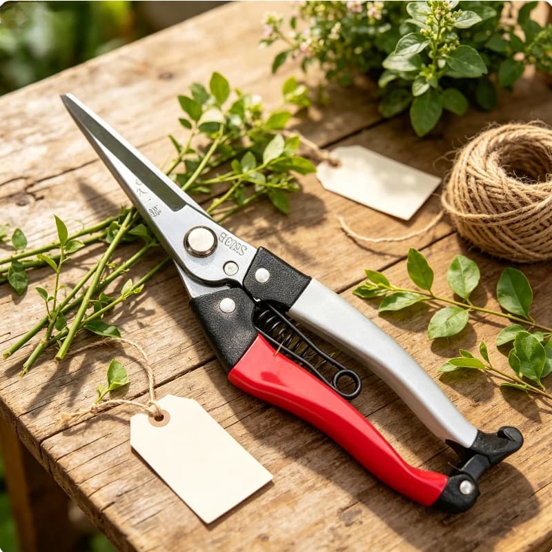 Straight Head High-carbon Steel Pruning Shears Household Garden Scissors for Fruit Tree Bonsai Branch Trimming