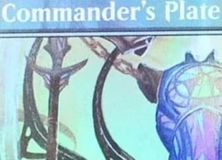 "Piatto del comandante" Proxy magico personalizzato Nero Carte da gioco proxy di alta qualità Raccolta di carte da gioco da tavolo Carte collezionabili