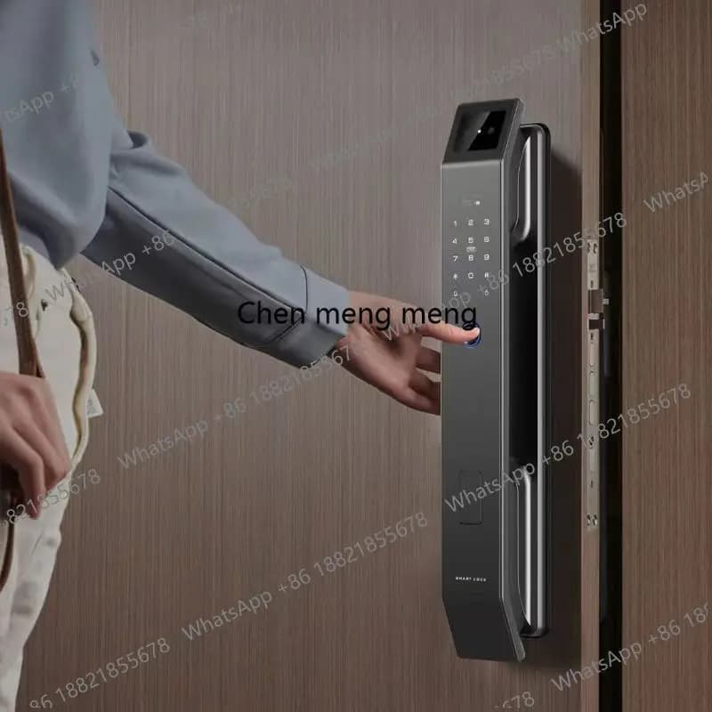 Serratura Intelligente Tuya Wifi con Riconoscimento Facciale 3D, Impronta Digitale, Password Elettronica, Allarme di Sicurezza Domestica e Sensore