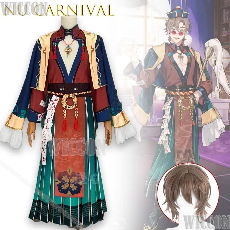 Nu Carnival Eiden New World Rhapsody Daoist Zombie Costume Cosplay Set completo Anime Gioco Personaggio Outfit Donna Navidad Carnevale