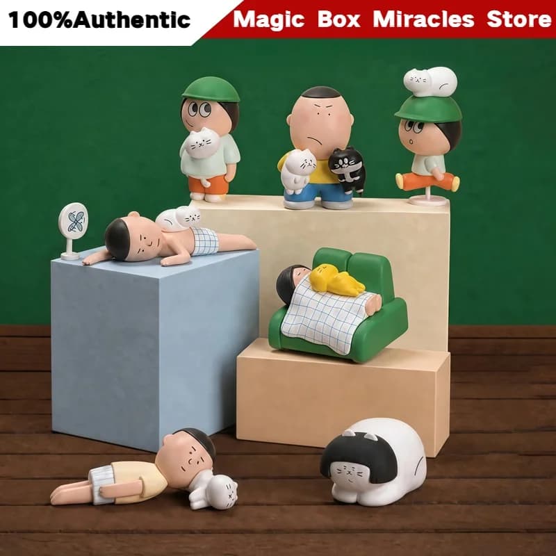 New Original Art Museum "Luckily There Are Cats" Series Blind Box Cute Figure Creative Gift Trendy Toy Collectible For Adults
