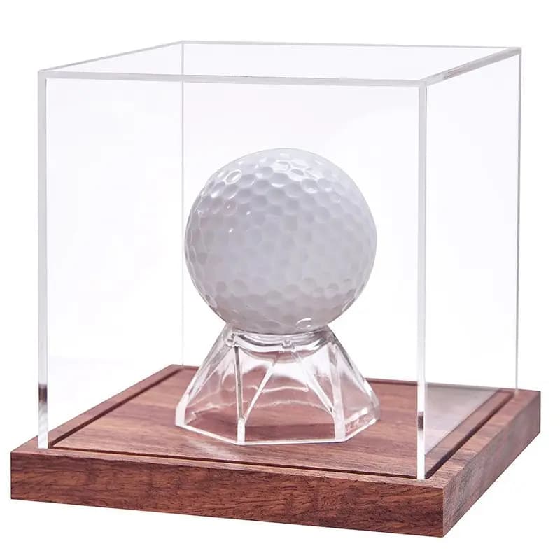 FYBL-Scatola Espositiva Trasparente Multiuso per Palline da Golf, Contenitore in Acrilico Trasparente per Collezione di Palline da Baseball