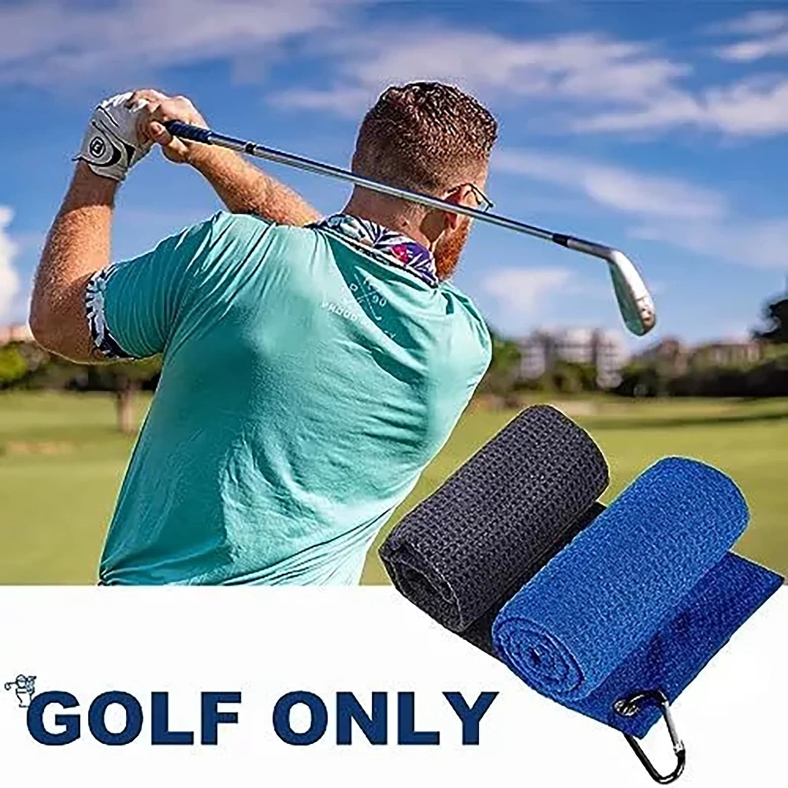 2 pezzi asciugamano da golf in microfibra waffle con moschettone clip mani/palle da golf/clubs strumento di pulizia da golf 30 * 30 cm ottimo regalo per il golfista