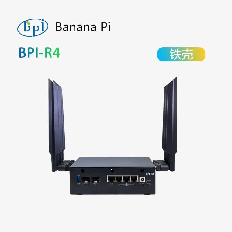Banana Pi BPI-R4 Metal Enclosure (Iron Casing) Compatible with Banana Pi BPI-R4 Development Board