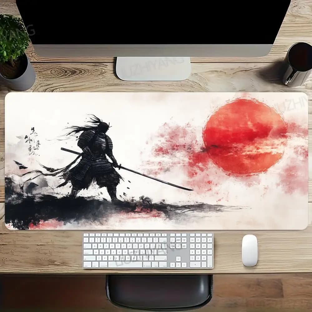 Japan Samurai Mouse Pad Laptop Vagabond Manga Keyboard Pad . Anime Mousepad PC Gaming Accessories Desk Mat Game Cabinet Carpet