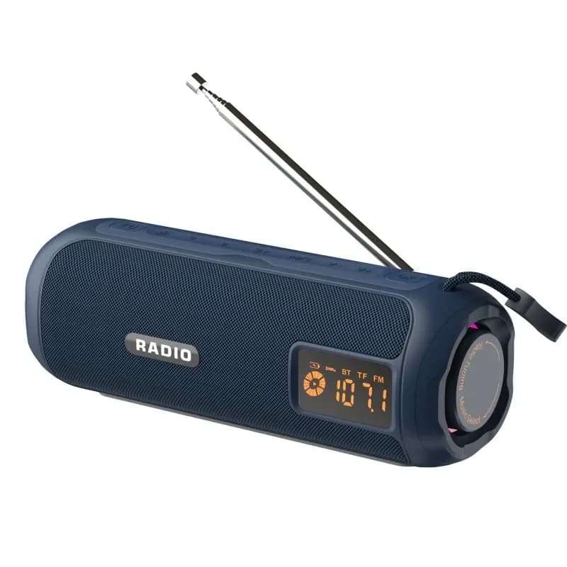 Altoparlante Bluetooth wireless portatile radio multifunzione con schermo di visualizzazione Scheda TF esterna ricaricabile Soundbox HIFI USB