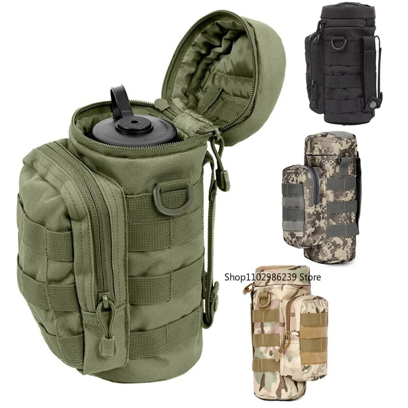 Waterfall Campsite Porta Borraccia Shoulder Bag for Hiking Cycling Hunting Camping and Picnic