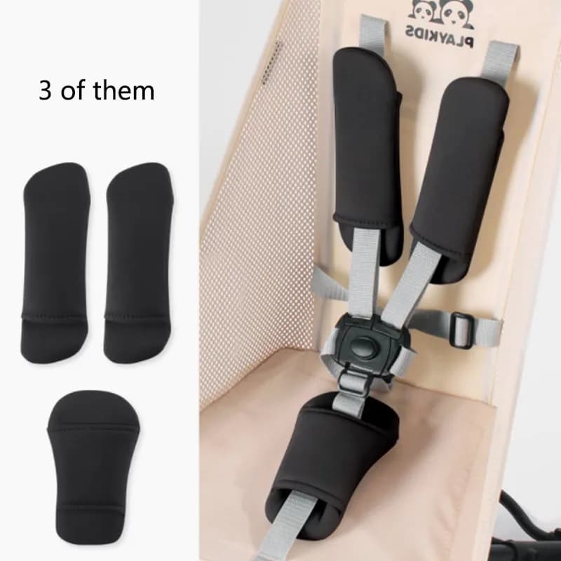 3 pcs/set shoulder covers for stroller soft seat belt cushion for car wheelchair protectors for trolley accessories