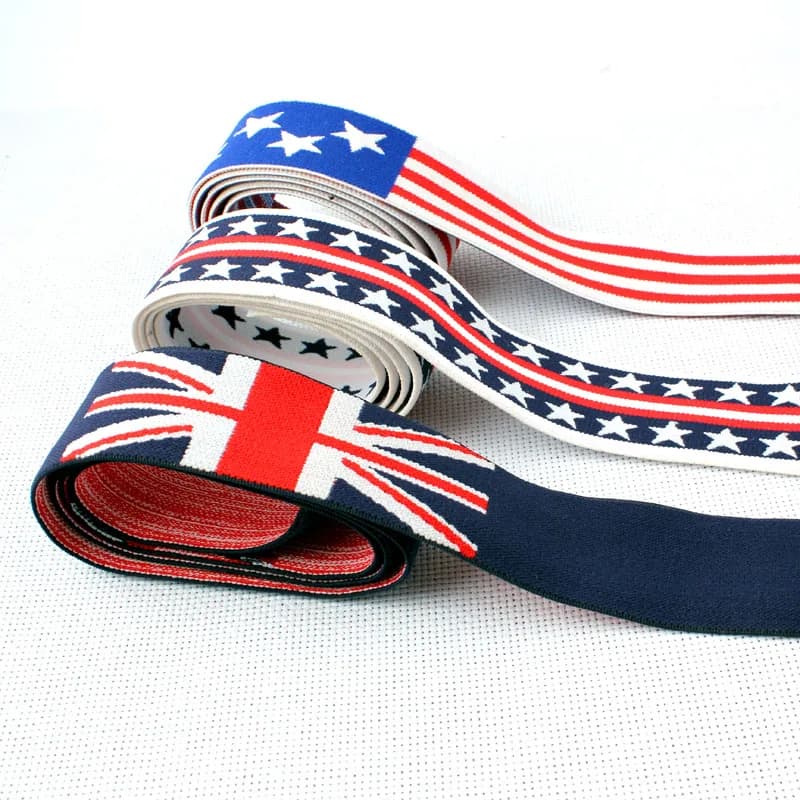 Fascia elastica a stelle e strisce larghe 3.8CM/accessori per abbigliamento da cucito cintura da donna/elastico