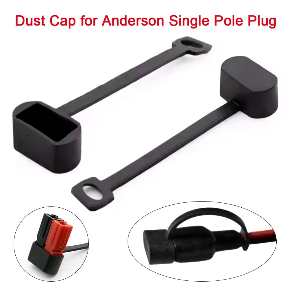 Rubber anti-dust cap with cable ring Anderson Powerpole 30A Unipolar connector Terminal sealing sheath cover waterproof