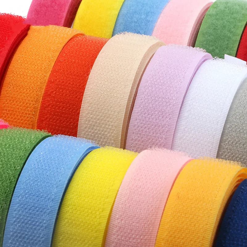 1 paio di 20mm di colore di fissaggio nastro gancio e anello tecnologia fascetta in Nylon senza fibbia accessori per cucire fai da te a casa 10m