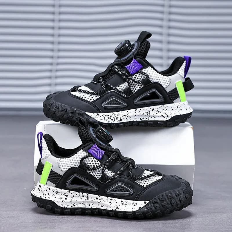 Scarpe Sportive per Bambini 2026 Nuove Sneakers da Ragazza con Fibbia Girevole Suola Morbida Antiscivolo Scarpe Casual da Corsa per Bambini Sneakers Chunky