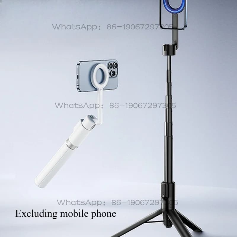 Supporto Magnetico per Selfie Stick MG003, Adatto per Riprese, Trasmissioni in Diretta, Treppiede da Viaggio