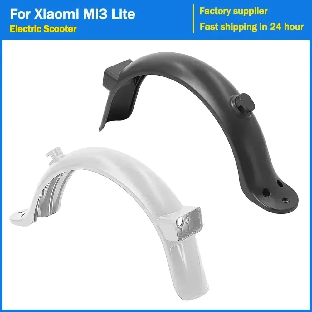 Scooter elettrico Parafango posteriore a 3 fori per Xiaomi Mi3 Lite Kickscooter Parafango Ruota posteriore Freno Pneumatico Splash Guard Parte di ricambio