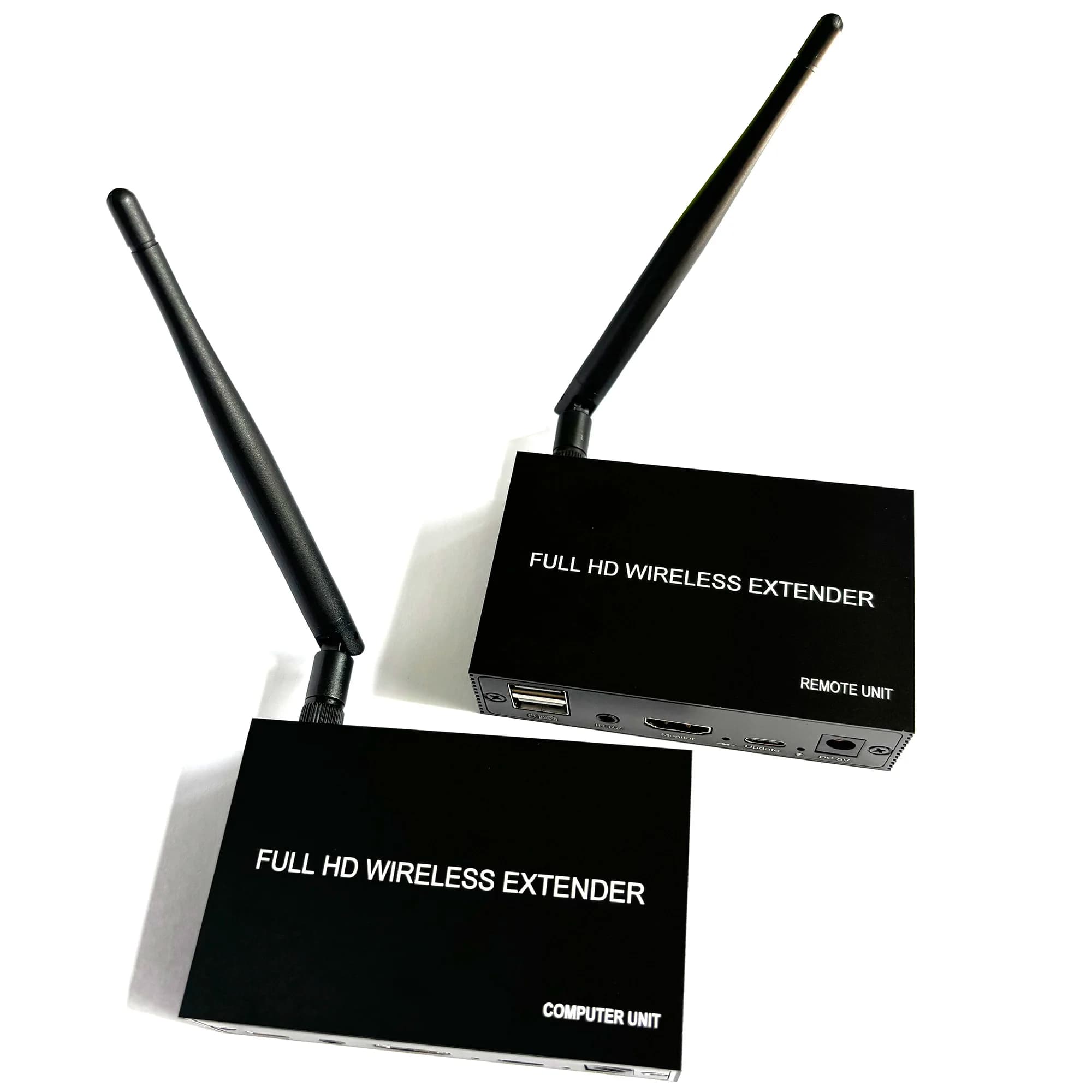 Extender KVM HDMI Wireless 200m, Trasmettitore e Ricevitore Audio Video per Mouse, Tastiera, DVD, Fotocamera, Computer, Laptop, PC a TV o Monitor