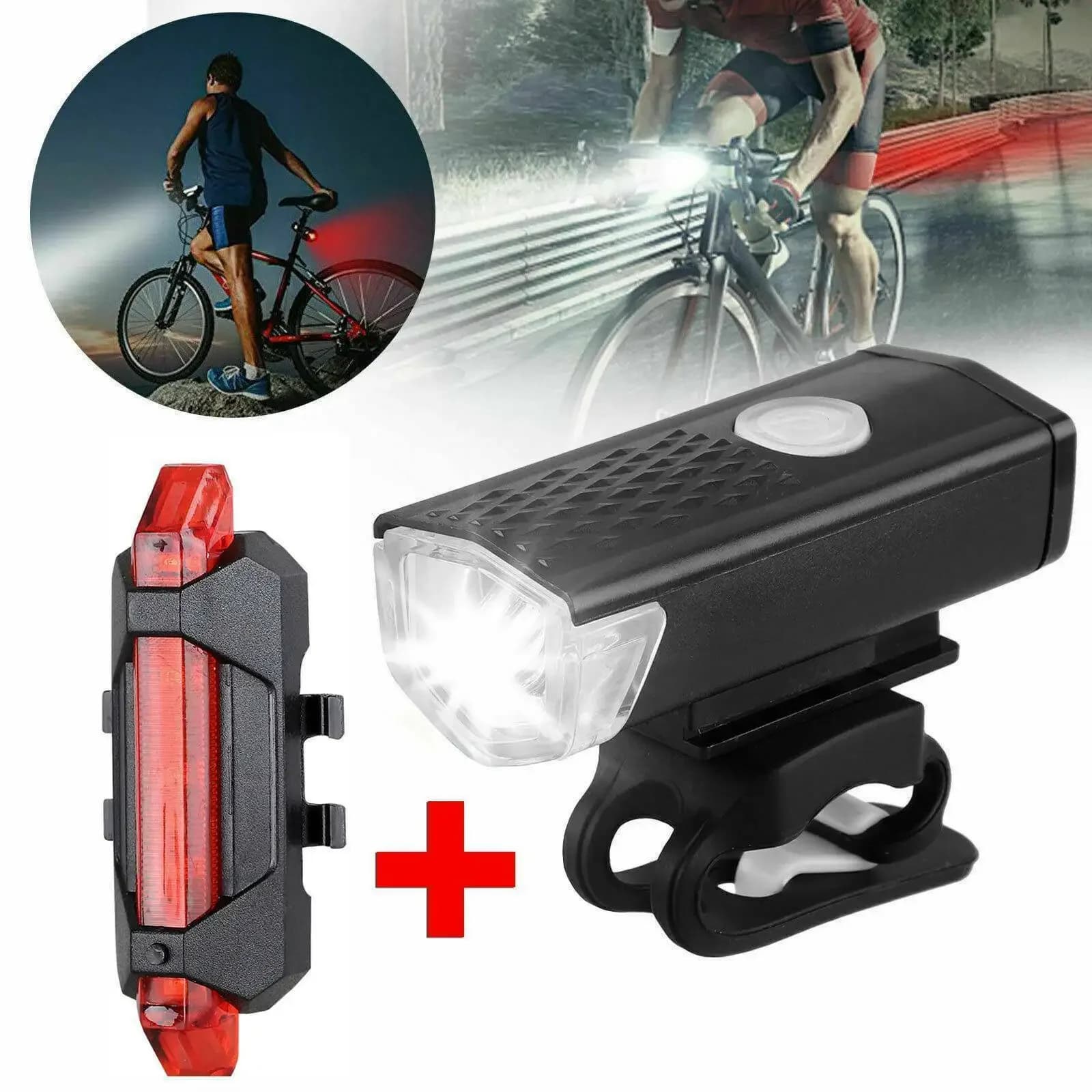 Front lights for bike MTB USB LED Rechargeable Waterproof for mountain bike Headlight for bicycle Safety indicator Accessories for cycling