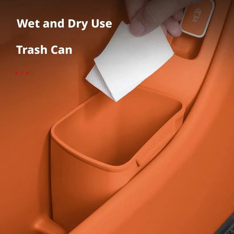 Waterproof Car Umbrella Storage Container Universal Silicone Door Trash Bin Auto Organizer Box
