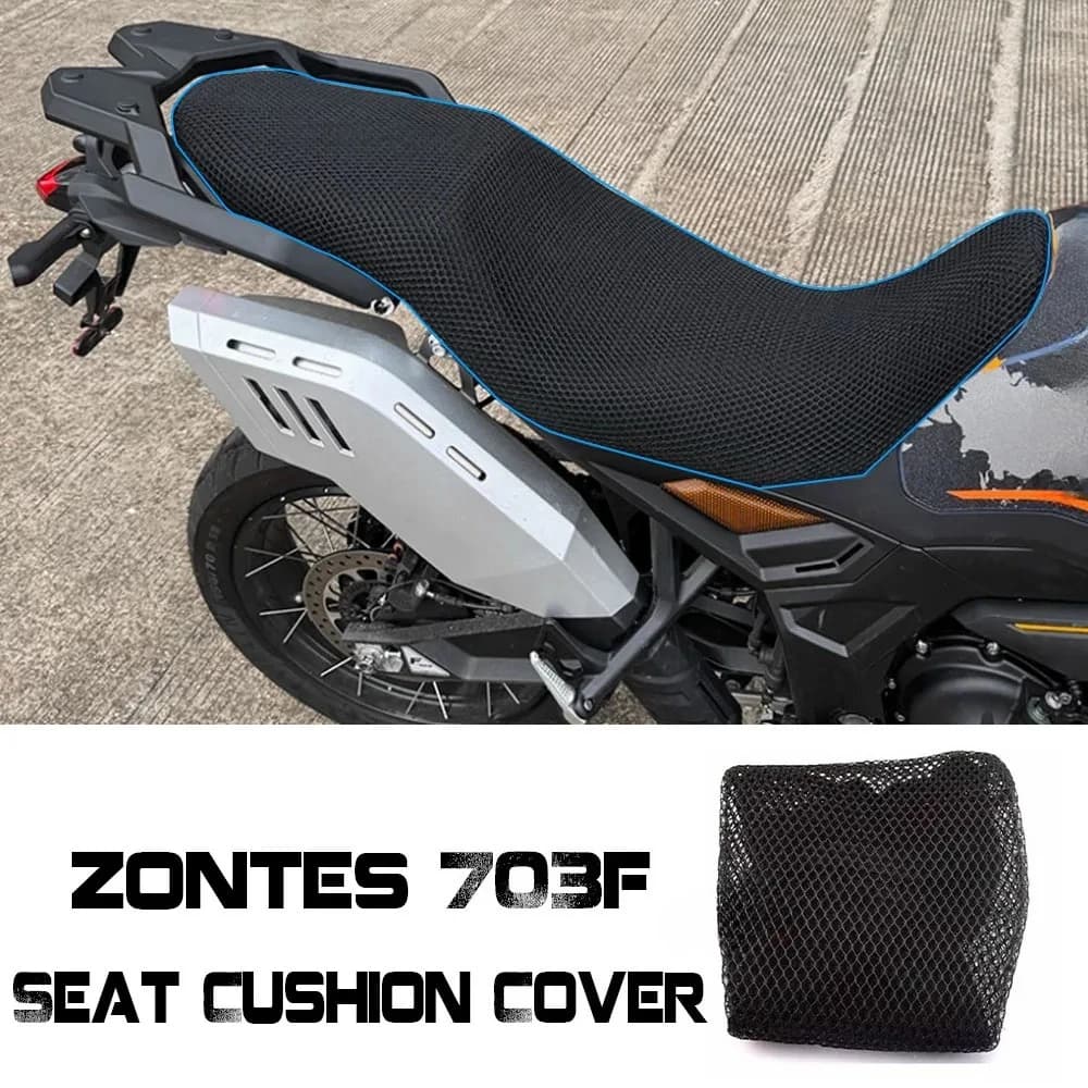 Coprisedile per cuscino protettivo per moto Coprisedile in rete 3D Coprisedile per sella in tessuto di nylon per ZONTES 703F 703 F