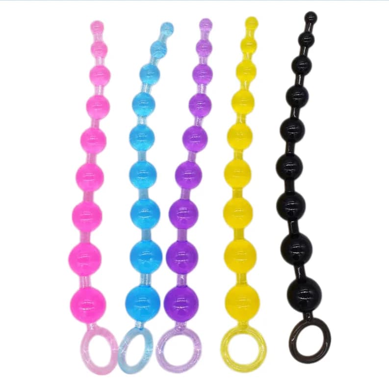 Beginner-Friendly Silicone Anal Dilator – Graduated Beads for Gentle, Safe Entry, Soft & Flexible for Men & Women