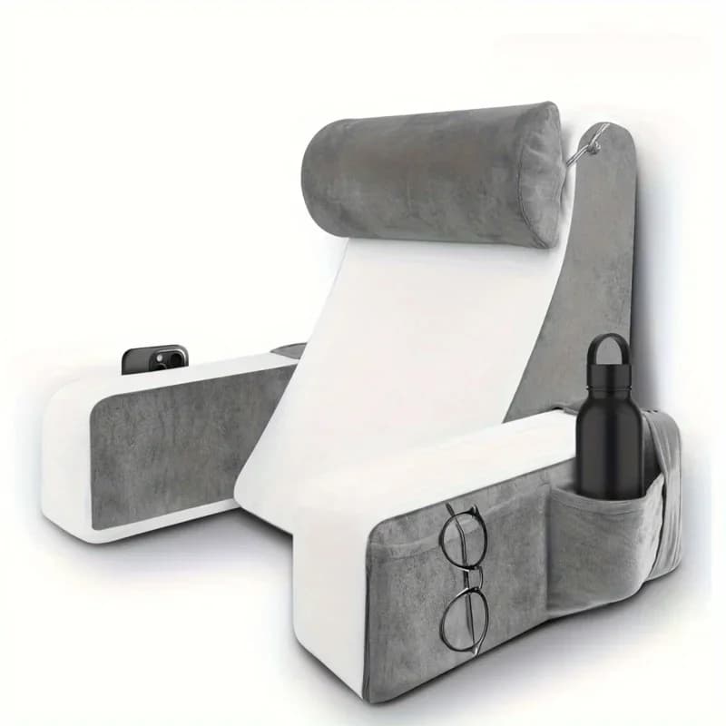 Cuscino in Memory Foam per Lettura a Letto, Extra Large con Braccioli, per TV e Gaming, Comodo e Durevole, Cuscino per Letto e Sedia