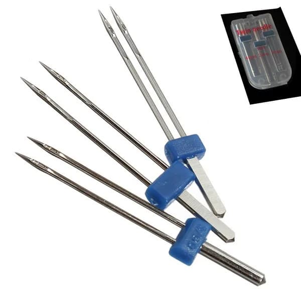 2/3/4mm Doppio Aghi Set Doppio Ago Macchina Da Cucire Per Uso Domestico Ago per Brother Singer Macchina Da Cucire accessori 2/3/4/90