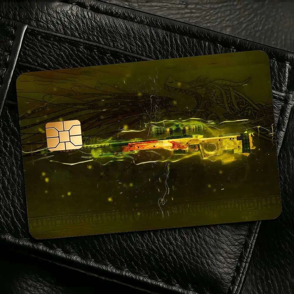 Adesivi per Carte di Credito Game C-C-S 2, 4 Pezzi, Pellicola Decorativa Frontale per Tessere, Impermeabile, per Carte Bancarie e di Debito