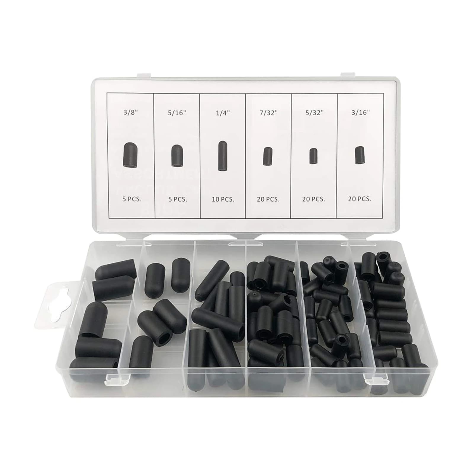 Set di Tappi Sottovuoto 80 Pezzi, Kit Copripolvere Flessibile in Gomma Resistente per Test e Riparazione Tubi Collettore Auto
