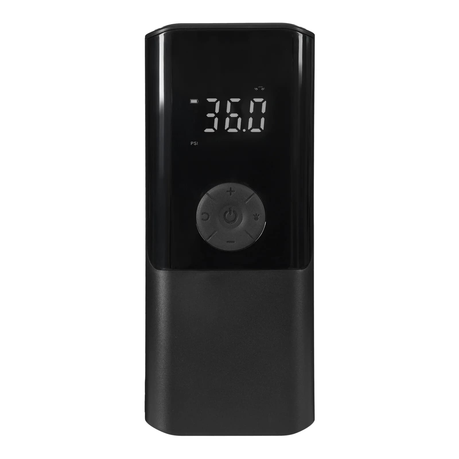 Portable Tire Inflator, Electric Pump, Rechargeable Air Compressor, USB Charging, Smart Digital Pressure Display, Fast Inflating, with 3 Nozzles, Built-in LED Light, Power Bank Function, for Car Bike Motorcycle Ball, Emergency Portable Tire Inflator