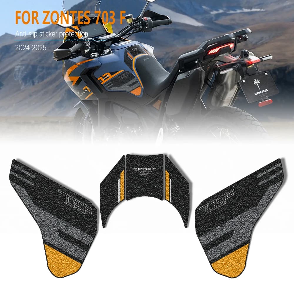 Moto Antiscivolo Serbatoio Olio Combustibile Pad Lato Ginocchio Grip Decal Protector Adesivo Pad Per Zontes 703F 703 F Adventure 2025