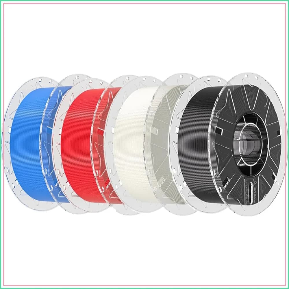 PLA Filament 1.75mm Bundle 4Kg, High Speed 30-600mm/s, 4 Pack 1Kg Spool, Multi-Color PLA for Most 3D Printers