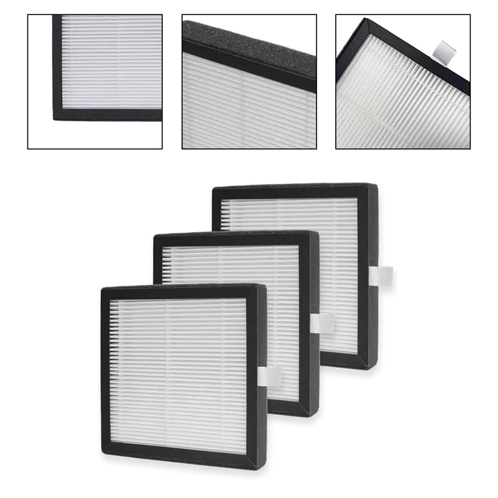 Filtro HEPA di ricambio da 3 pezzi per purificatore d'aria Afloia-Q7, deumidificatore 2 in 1, accessori per elettrodomestici da cucina, bianco nero
